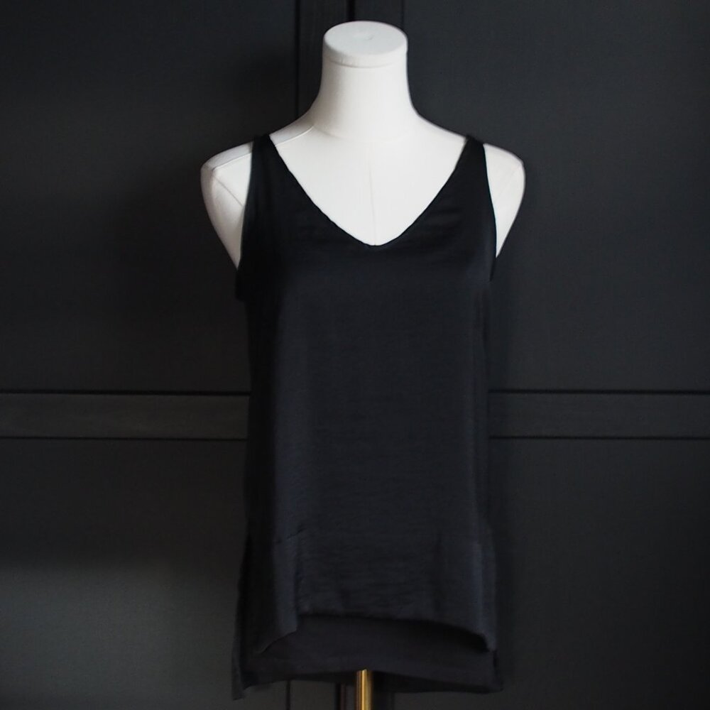 H&M | Black Matte Satin Camisole